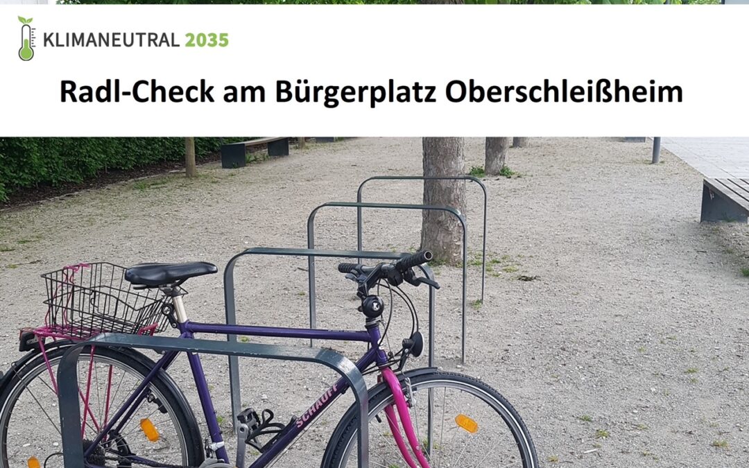 Erin­ne­rung: kosten­loser Radl-Check am 3. Juni auf dem Bürger­platz