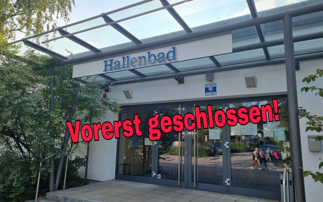 Hallen­bad bleibt bis mindes­tens 28. Septem­ber geschlossen!