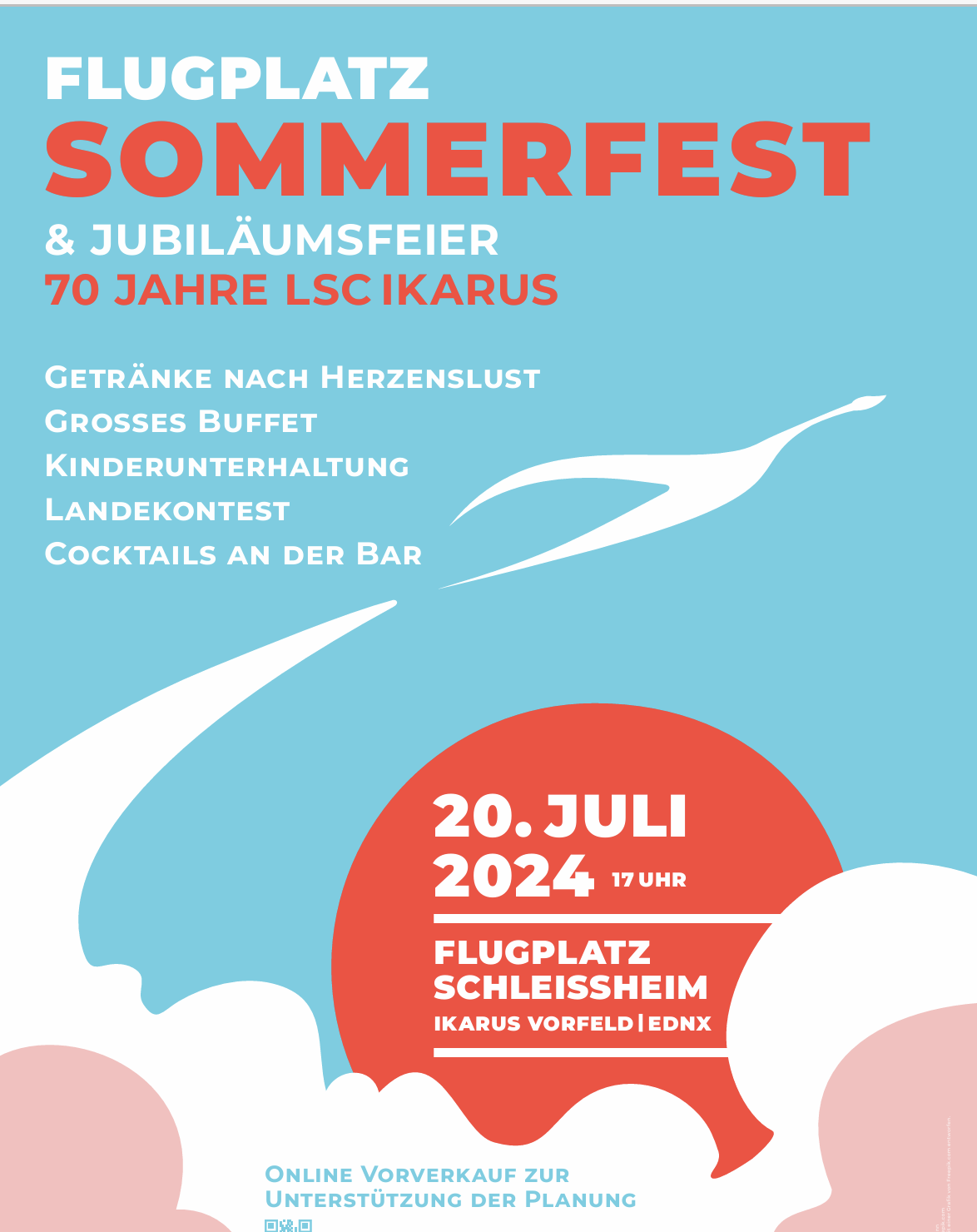 Flugplatz Sommerfest & Jubiläumsfeier 70 Jahre LSC Ikarus