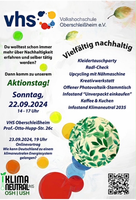 vhs-Aktionstag: "Vielfältig nachhaltig" mit Kleidertauschparty - Mit der Initiative Klimaneutral 2035