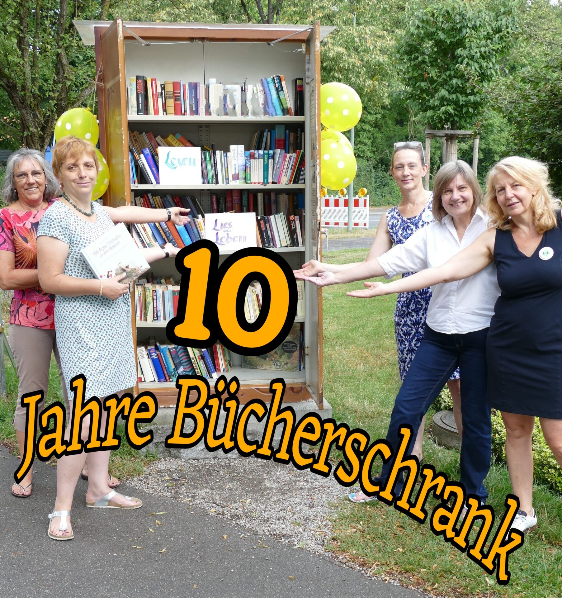 Einladung zum 10-jährigen Jubiläum des offenen Bücherschranks Oberschleißheim