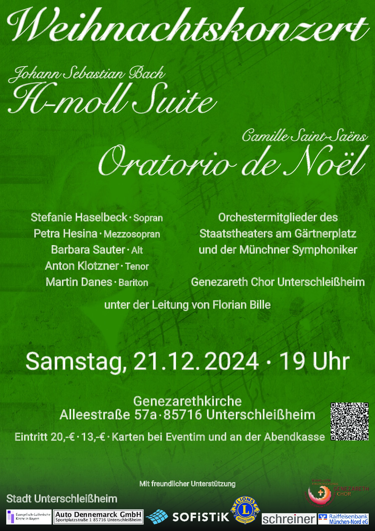 Weihnachtskonzert mit Stefanie Haselbeck und dem Chor der Genezareth-Kirche