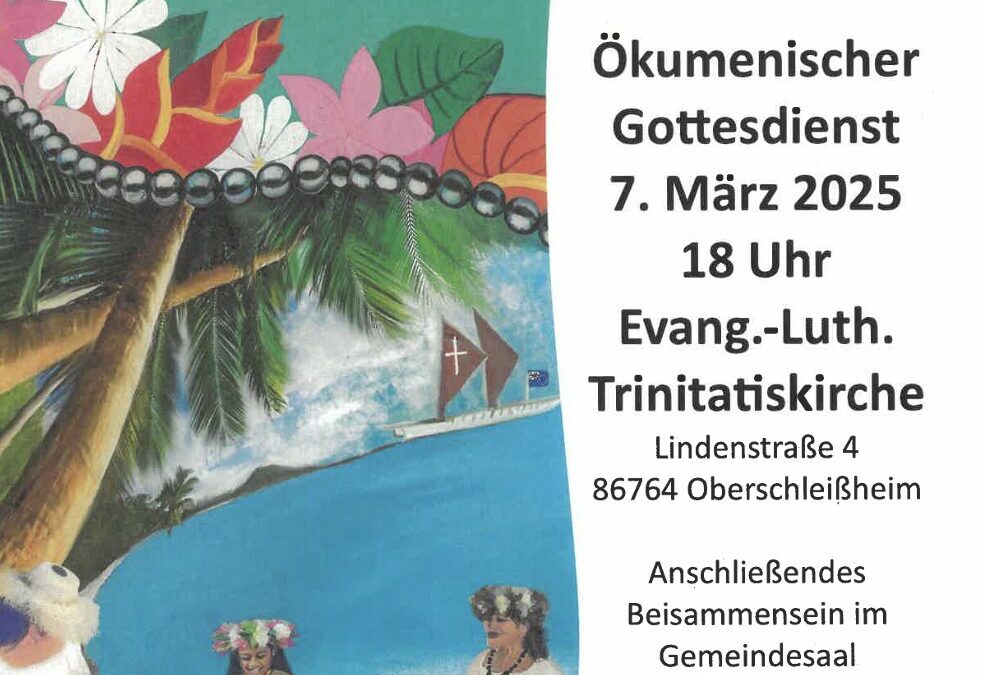 Ökumenischer Gottesdienst am Weltgebetstag