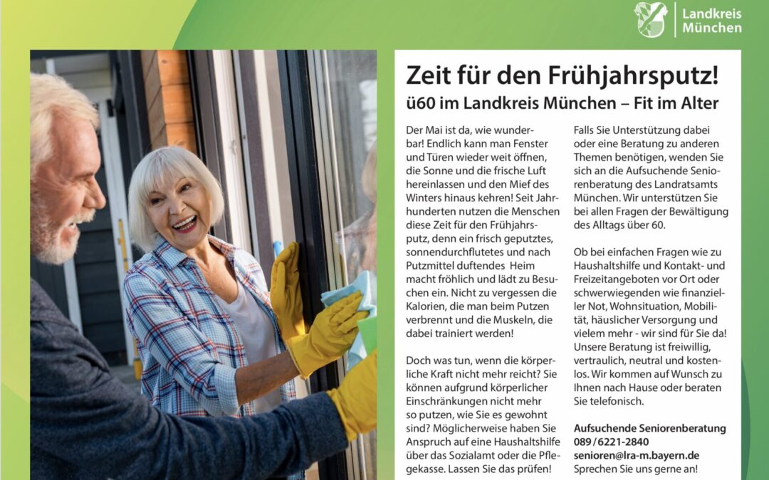 Fit im Alter — Mai Ausgabe des ü60-News­let­ters des Land­kreis München