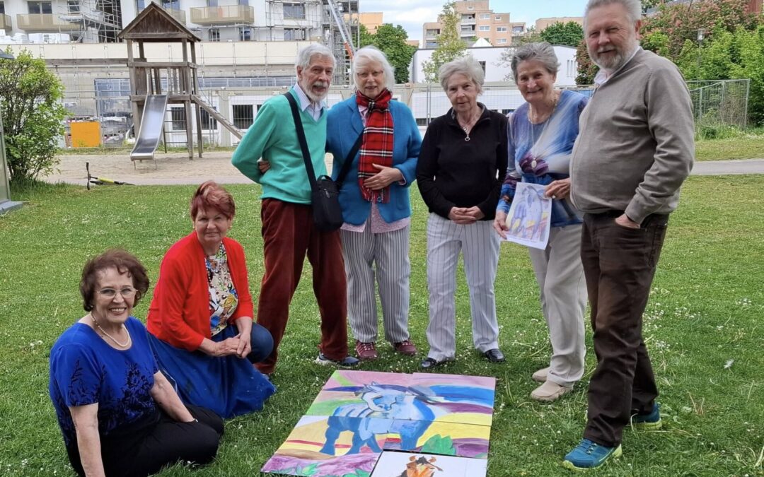 Einladung von Theresia Maier für VdK-Mitglieder in den Quartiersladen WIR zu “Malen in Gemeinschaft”