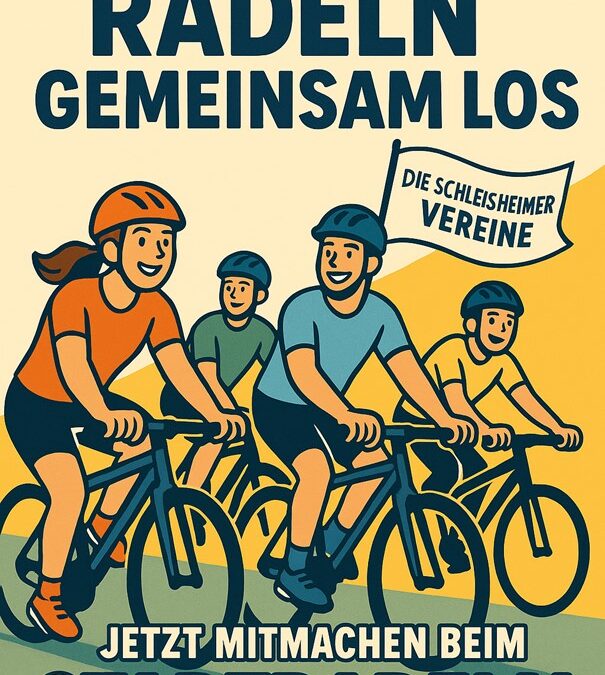 Stadt­ra­deln 2025: “Die Schleiß­heimer Vereine” radeln gemeinsam los