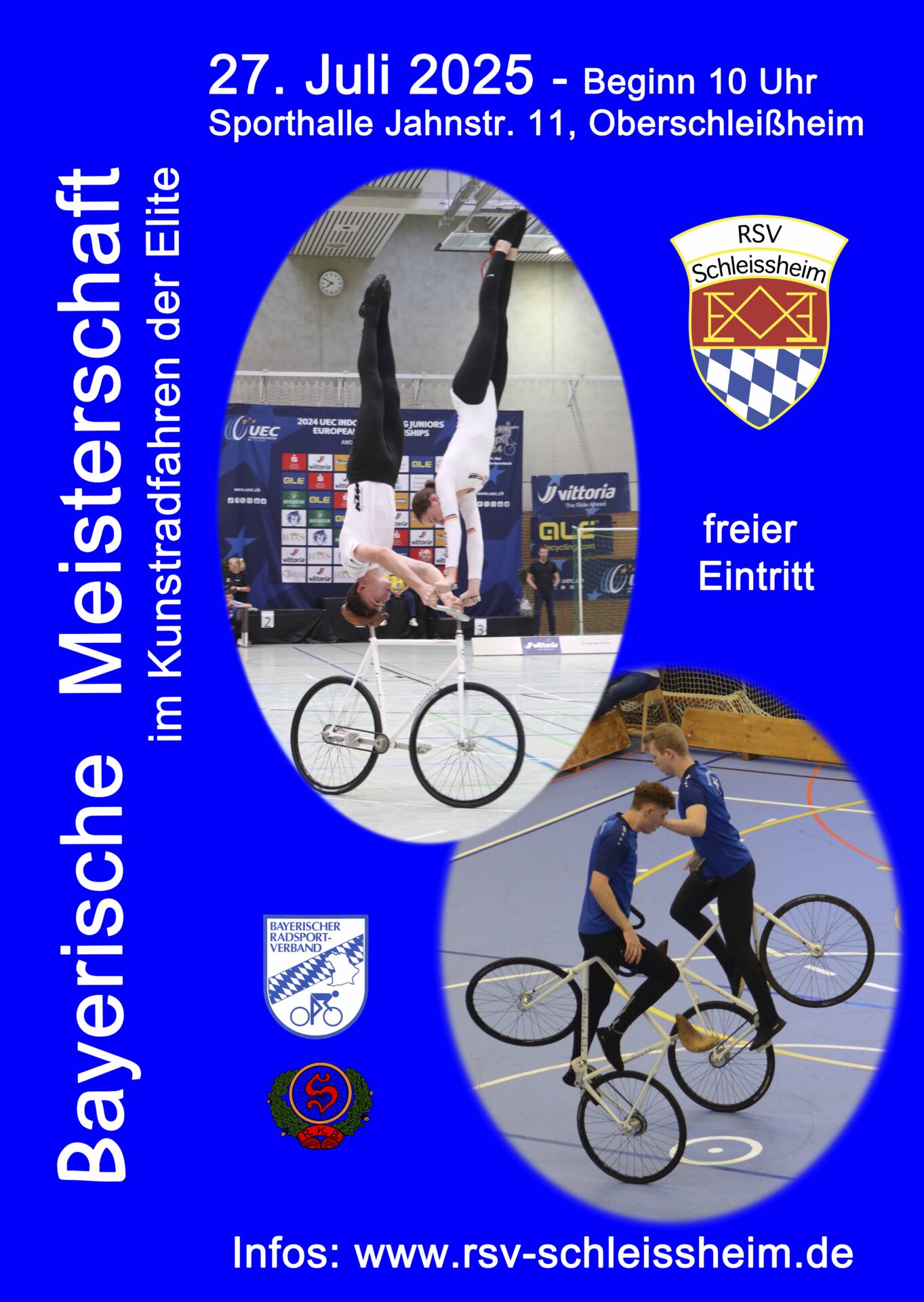 Bayerische Kunstrad-Meisterschaften in Oberschleißheim