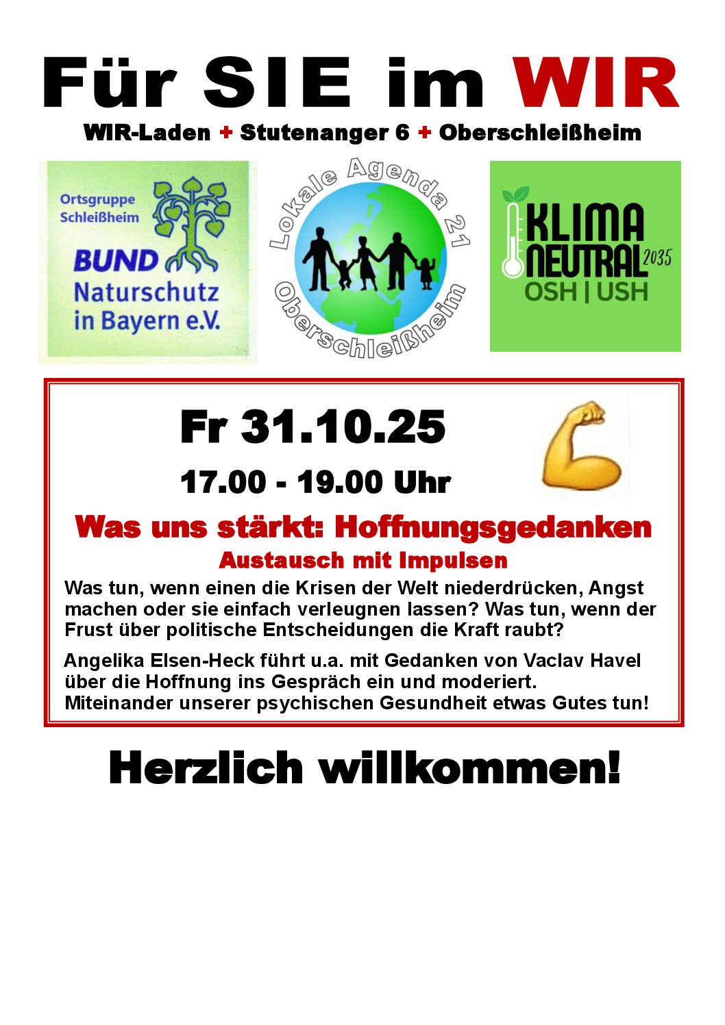 Für SIE im WIR: Was uns stärkt - Hoffnungsgedanken