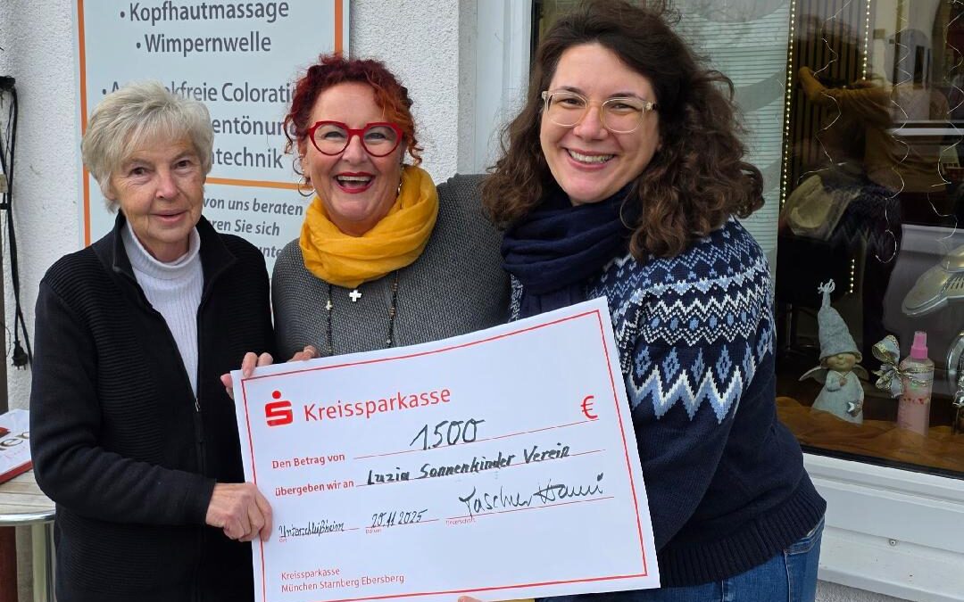 Schöne Über­ra­schung für den Luzia Sonnen­kinder Verein