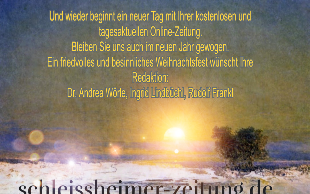 Frohe Weihnachten und einen guten Rutsch ins Neue Jahr