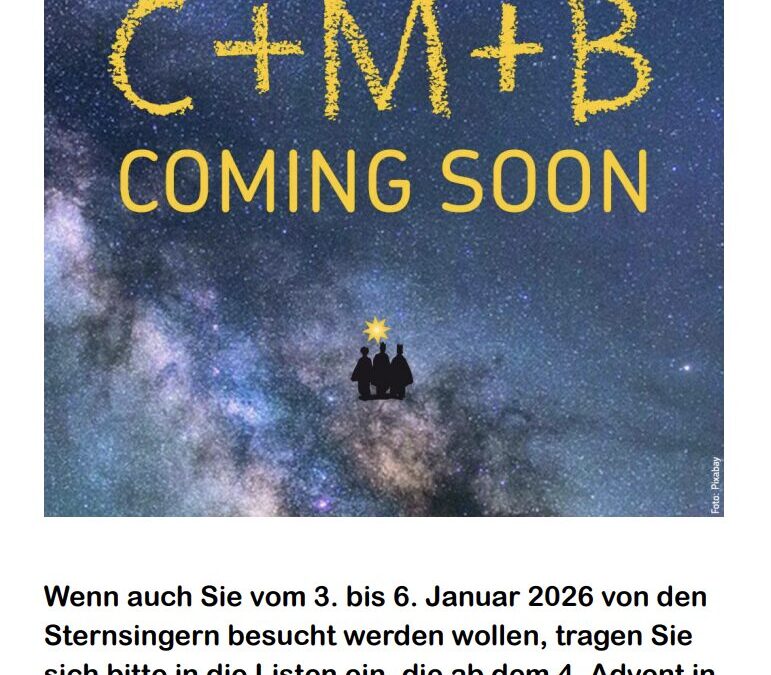 Aktion Drei­kö­nigs­singen 20*C+M+B+26