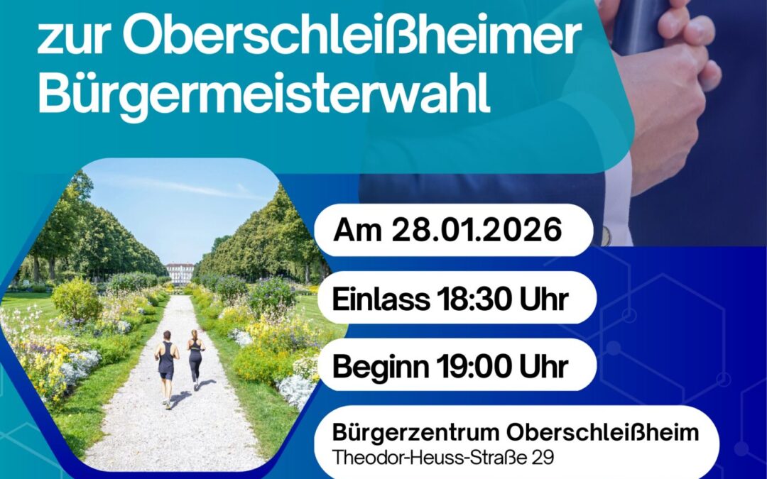 Podi­ums­dis­kus­sion zur Bürger­meis­ter­wahl am 28. Januar 2026