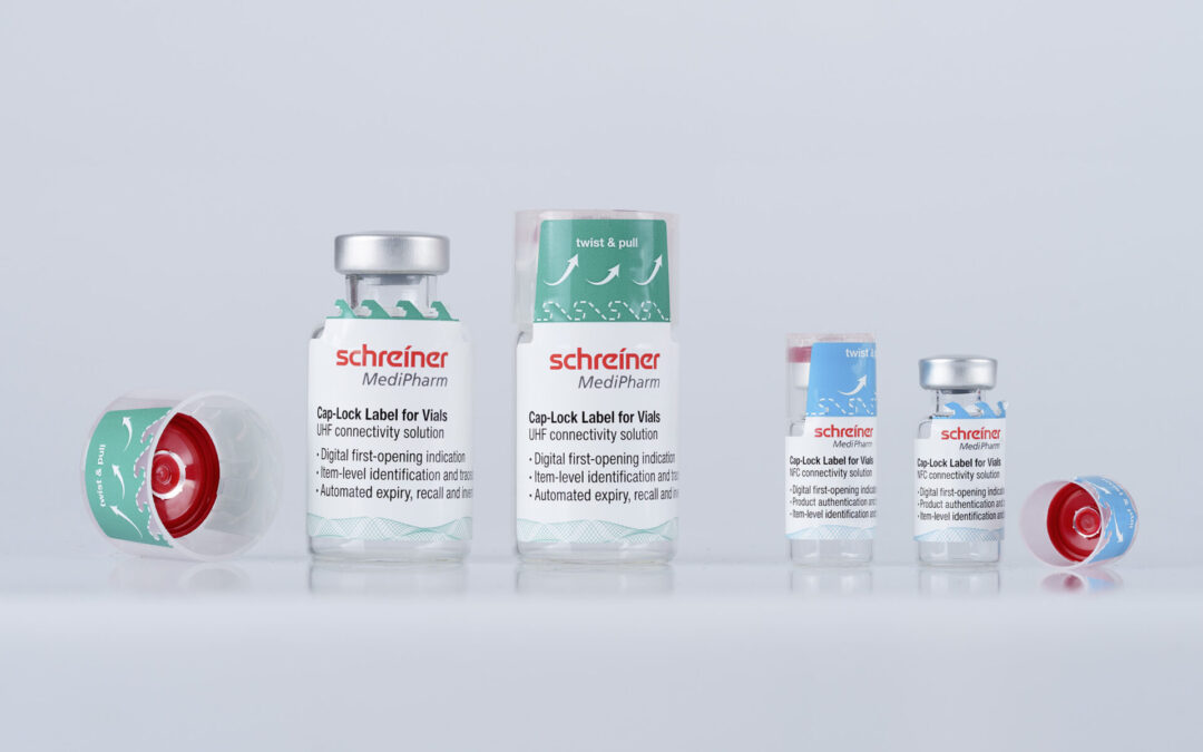Schreiner Medi­Ph­arms neues Cap-Lock für Vials unter­stützt Digi­ta­li­sie­rung und bietet mehr Sicher­heit