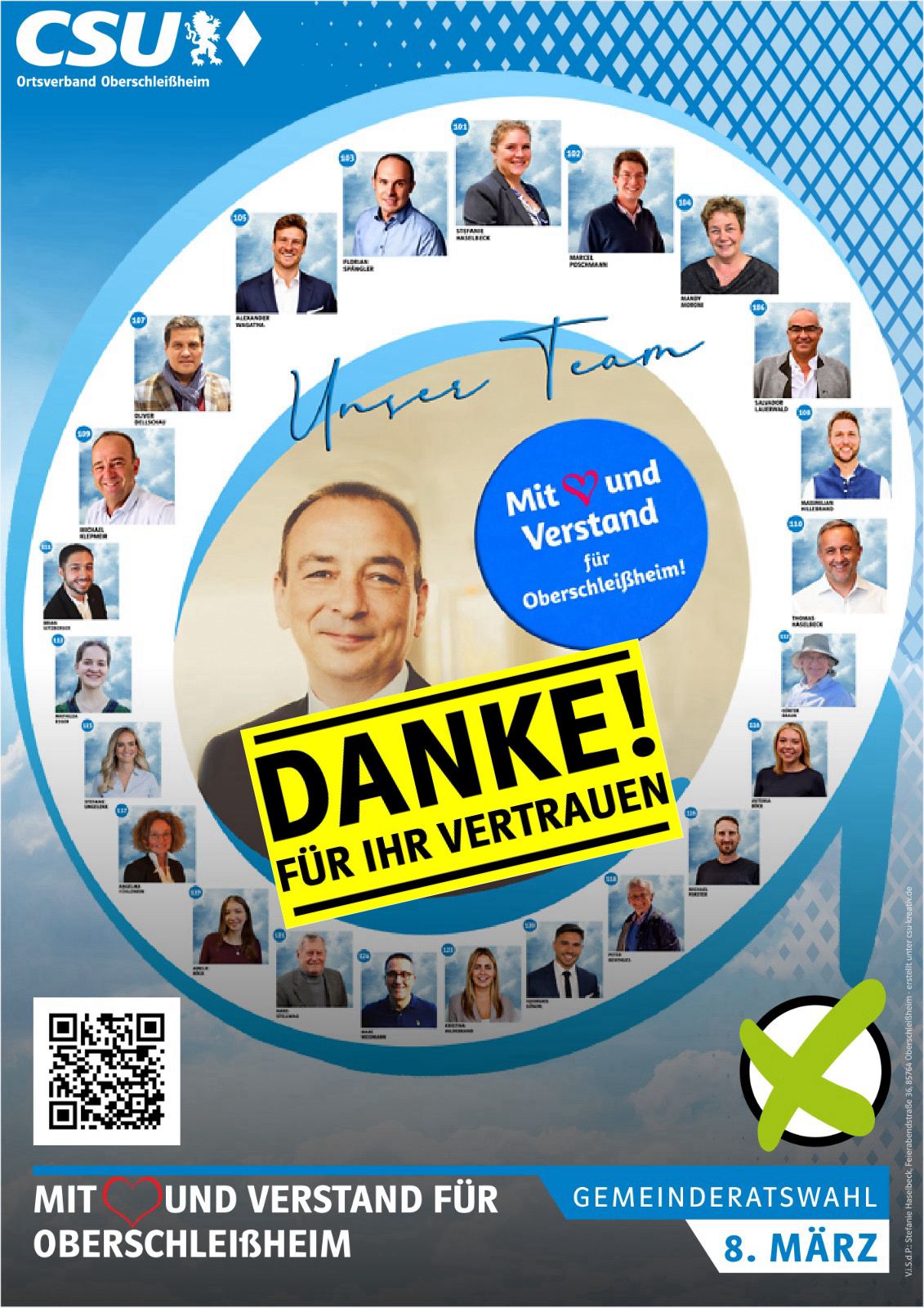 CSU Liste Danke