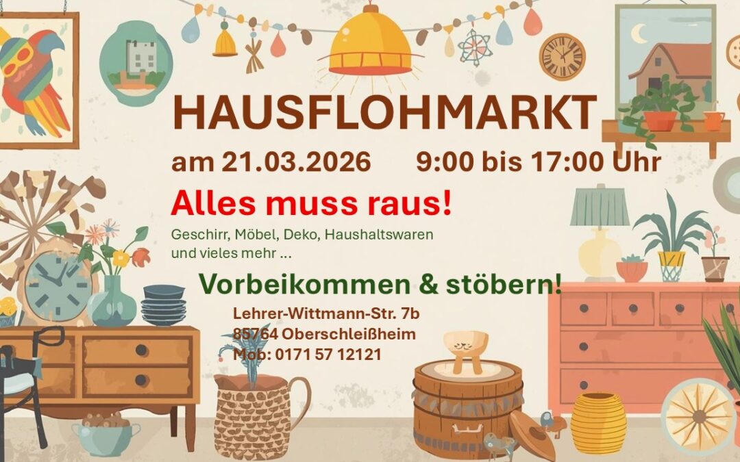 Haus­floh­markt in der Lehrer-Witt­mann-Straße