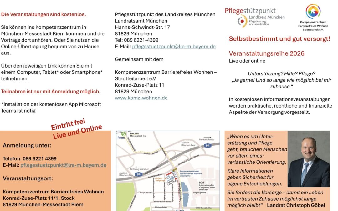 Veran­stal­tungs­reihe „Selbst­be­stimmt und gut versorgt“