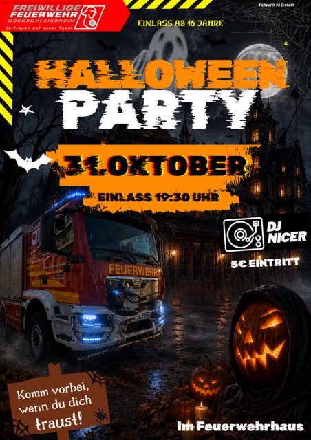 Halloweenparty im Feuerwehrhaus
