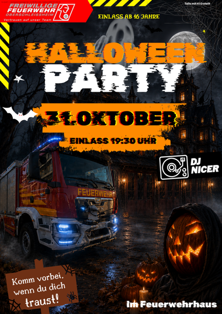 Halloweenparty im Feuerwehrhaus