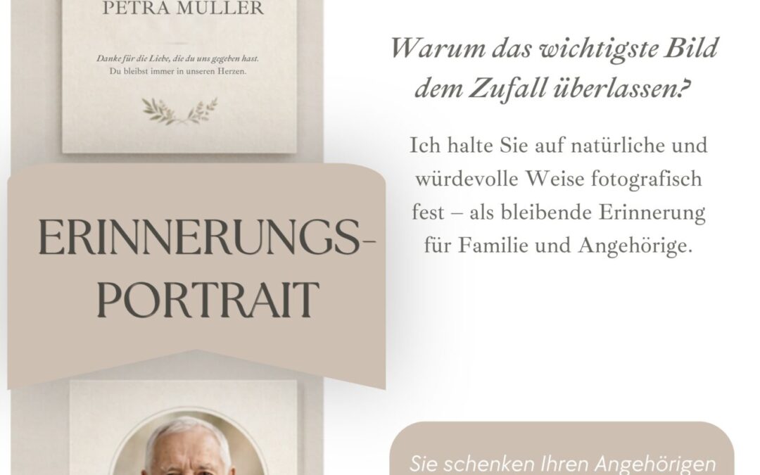 Erin­ne­rungs­por­träts: Selbst­be­stimmt bis zum letzten Bild